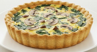 Spinach and Mushroom Egg Quiche
