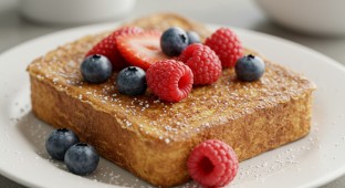 Cinnamon French Toast with Fresh Berries