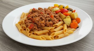 Beef Pasta Bowl with Mixed Veggies