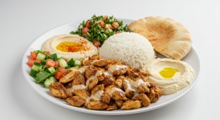 Chicken Shawarma Meal with Tahini