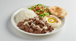 Beef Shawarma Meal with Tahini