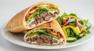 Lamb Shawarma Sandwich Box with Tahini