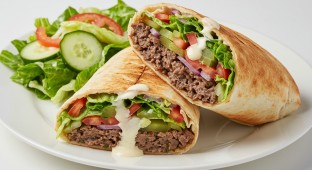 Beef Shawarma Sandwich Box with Tahini