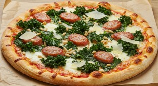 Large Kale + Sausage Pizza