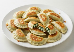 Spinach and Feta Cheese Pierogies