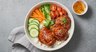 Secret BBQ Chicken Rice Bowl