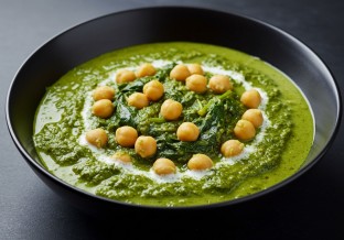 Chickpeas Coconut Saag