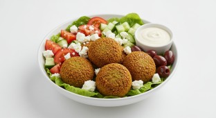 Greek Salad with Falafel