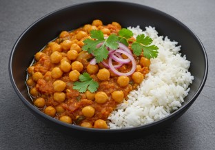 Chickpeas Vindaloo Rice Bowl (Allergen Free)