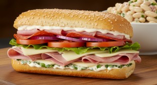 Italian Sub Sandwich and White Bean Pasta