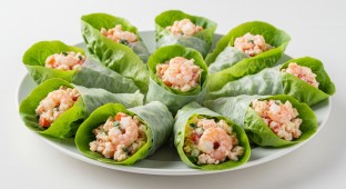 Low Country Shrimp Lettuce Wrap Platter