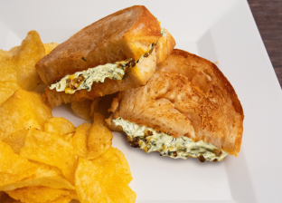 Grilled Artichoke and Burrata Dipwich on Sourdough