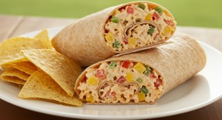 Hot “Fried” Chicken Salad Dipwich Wrap