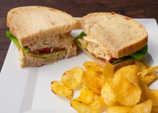 Slow Roasted Chicken Salad Dipwich on Sourdough