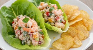 Low Country Shrimp Dipwich Lettuce Wrap