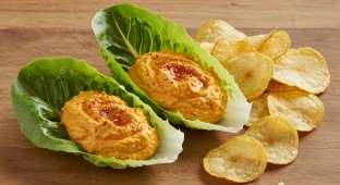 Moroccan Spiced Carrot Dipwich Lettuce Wrap