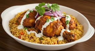 Lemon Chili Chicken Rice Bowl