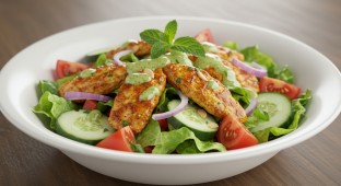 Garden Salad with Lemon Chili Chicken (Allergen Free)