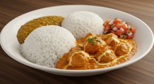 Ghee Makhni Butter Chicken Bowl with Daal