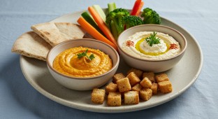 Hummus and Tirokafteri Combo