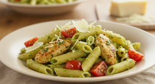 Gluten Free Chicken Pesto Pasta