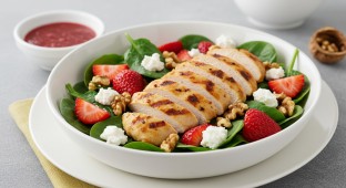 Baby Spinach Salad with Chicken