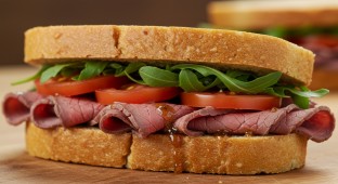 Gluten-Free Individual Dairy-Free Roast Beef Sandwich (No Cheese)