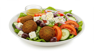 Greek Salad with Falafel