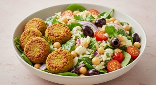 Vegetarian Falafel Mediterranean Orzo Salad