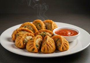 Large Vegetable Fried Momo