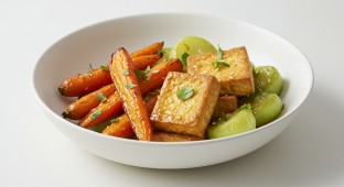 Crispy Tofu and Chayote