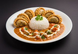 Large Vegetable Tikka Masala Momo