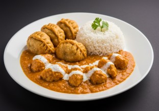 Large Vegetable- Plant based Chicken Tikka Masala Momo