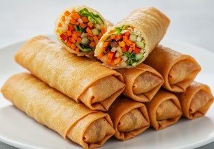 Vegetarian Fried Spring Rolls