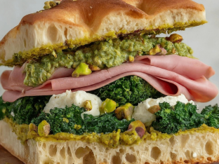 Gluten-Free The Mortadella & Roasted Greens Sandwich