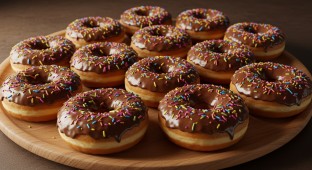 Chocolate Sprinkle Donuts