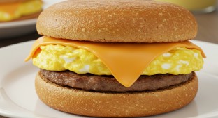 Gluten Free Sausage Breakfast Sandwich