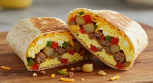 Sausage Breakfast Burrito