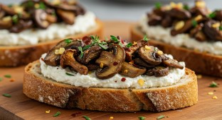 Roasted Wild Mushroom Tartine
