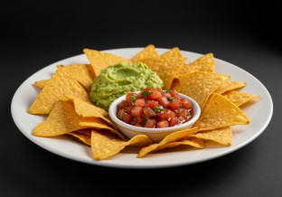 Chips with Salsa and Guacamole