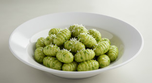 Walnut Broccoli Pesto Gnocchi