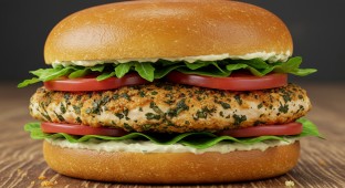 Individual Dairy-Free Herb Crusted Chicken Sandwich (No Cheese, No Mayo)