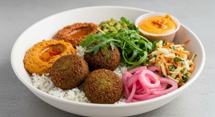 Vegan Falafel Rice Bowl
