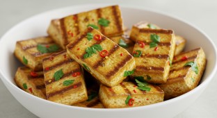 Smoky Tofu with Chili-Lime Marinade