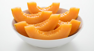 Fresh Sliced Cantaloupe