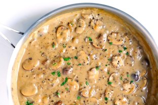 Vegan Mushroom Stroganoff