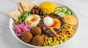 Grilled Steak Saffron Rice Bowl