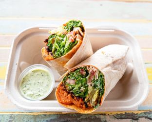 Red Lentil Balls Wrap (Vegetarian)