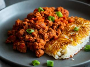 Plant Based Chorizo Hash Enchiladas