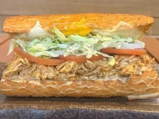 Menage a Trois Sandwich with Dutch Crunch With Chocolate Chip Cookie